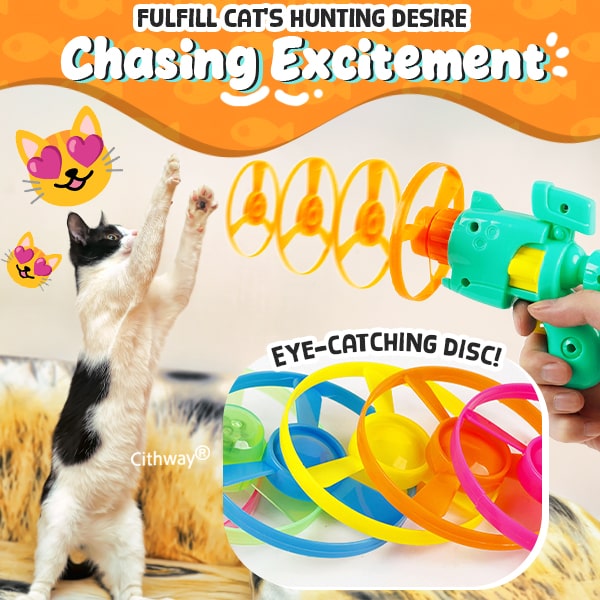 Cithway® Light-Up Flying Propeller Cat Toy
