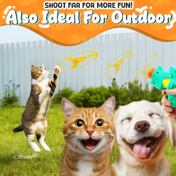 Cithway® Light-Up Flying Propeller Cat Toy