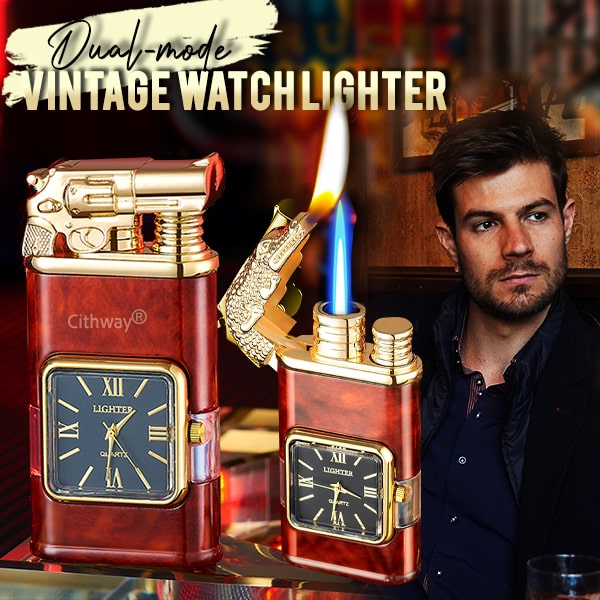 Cithway® Windproof Dual-flame Vintage Watch Lighter