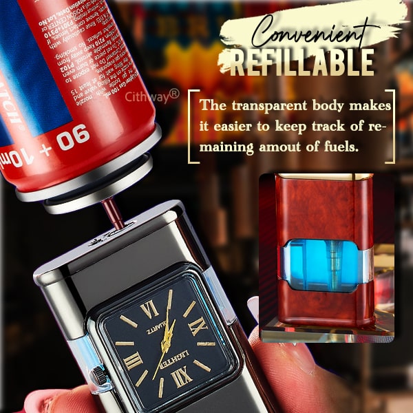 Cithway® Windproof Dual-flame Vintage Watch Lighter